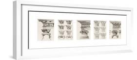 Columns and Capitals-The Vintage Collection-Framed Giclee Print