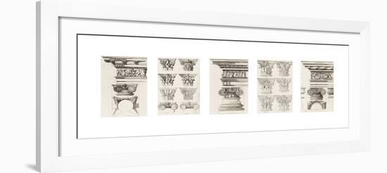 Columns and Capitals-The Vintage Collection-Framed Giclee Print