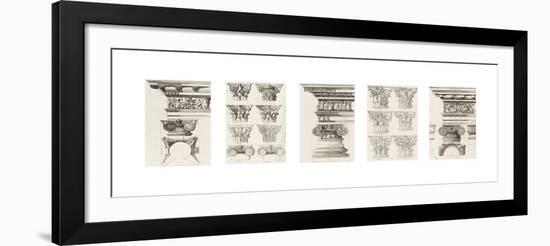 Columns and Capitals-The Vintage Collection-Framed Giclee Print