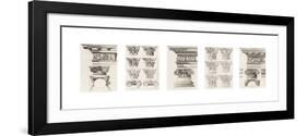 Columns and Capitals-The Vintage Collection-Framed Giclee Print