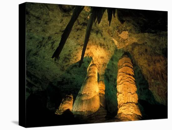 Columns and Domes in the Big Room, Carlsbad Caverns National Park, New Mexico, USA-Scott T. Smith-Stretched Canvas