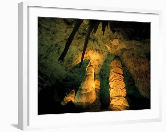Columns and Domes in the Big Room, Carlsbad Caverns National Park, New Mexico, USA-Scott T. Smith-Framed Photographic Print