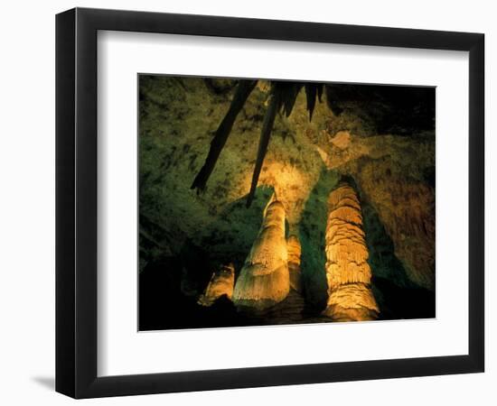 Columns and Domes in the Big Room, Carlsbad Caverns National Park, New Mexico, USA-Scott T. Smith-Framed Photographic Print