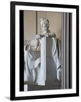 Columns and Statue of Lincoln at Lincoln Memorial, Washington DC, USA-Scott T. Smith-Framed Photographic Print