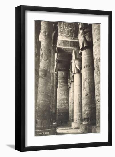 Columns at Dendera, Egypt-null-Framed Art Print
