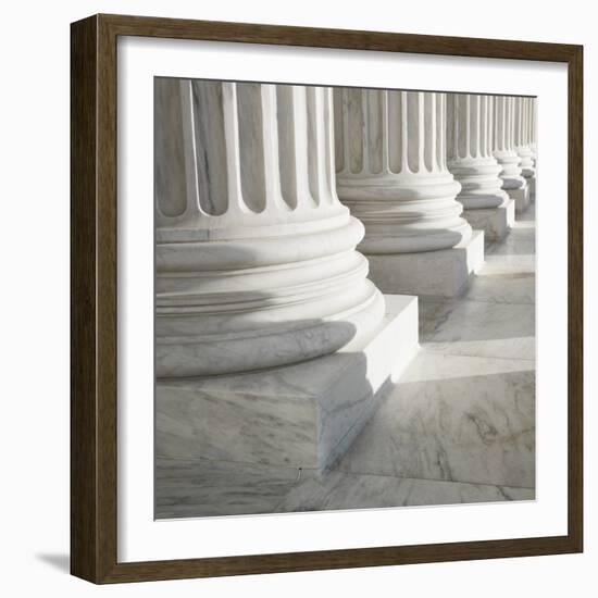 Columns at Supreme Court Building-Ron Chapple-Framed Photographic Print
