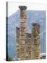 Columns at Temple of Apollo at Delphi-Daniella Nowitz-Stretched Canvas