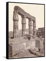 Columns at Temple of Luxor-null-Framed Stretched Canvas