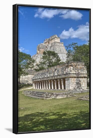 Columns Building in Foreground with Pyramid of the Magician Beyond-Richard Maschmeyer-Framed Photographic Print