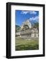 Columns Building in Foreground with Pyramid of the Magician Beyond-Richard Maschmeyer-Framed Photographic Print