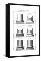 Columns Classical Orders-null-Framed Stretched Canvas