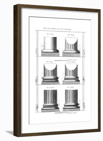 Columns Classical Orders-null-Framed Giclee Print