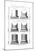 Columns Classical Orders-null-Mounted Giclee Print