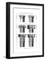 Columns Classical Orders-null-Framed Premium Giclee Print