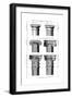 Columns Classical Orders-null-Framed Premium Giclee Print