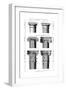 Columns Classical Orders-null-Framed Premium Giclee Print