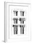 Columns Classical Orders-null-Framed Giclee Print