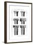 Columns Classical Orders-null-Framed Giclee Print