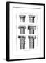 Columns Classical Orders-null-Framed Giclee Print