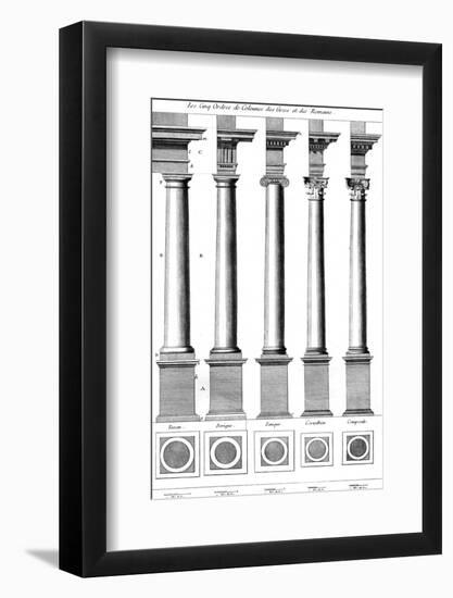 Columns Classical Orders-null-Framed Photographic Print