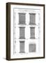 Columns Classical Orders-null-Framed Art Print