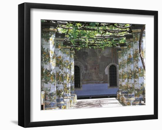 Columns Decorated with Majolica Tiles, Cloister of the Poor Clares, 1742-Domenico Antonio Vaccaro-Framed Giclee Print