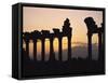 Columns in Public Building, Probably the Court of Justice, Baalbek, Lebanon, Middle East-Fred Friberg-Framed Stretched Canvas