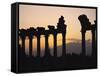 Columns in Public Building, Probably the Court of Justice, Baalbek, Lebanon, Middle East-Fred Friberg-Framed Stretched Canvas