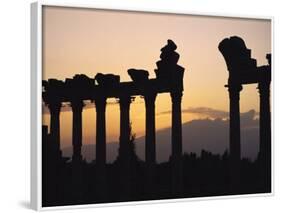 Columns in Public Building, Probably the Court of Justice, Baalbek, Lebanon, Middle East-Fred Friberg-Framed Photographic Print