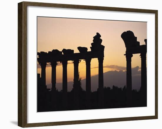 Columns in Public Building, Probably the Court of Justice, Baalbek, Lebanon, Middle East-Fred Friberg-Framed Photographic Print