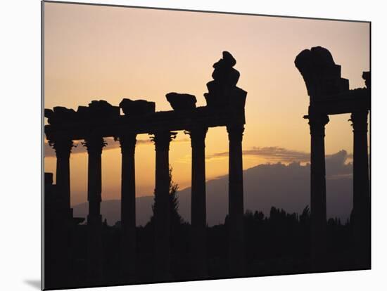 Columns in Public Building, Probably the Court of Justice, Baalbek, Lebanon, Middle East-Fred Friberg-Mounted Photographic Print