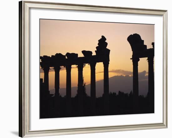 Columns in Public Building, Probably the Court of Justice, Baalbek, Lebanon, Middle East-Fred Friberg-Framed Photographic Print