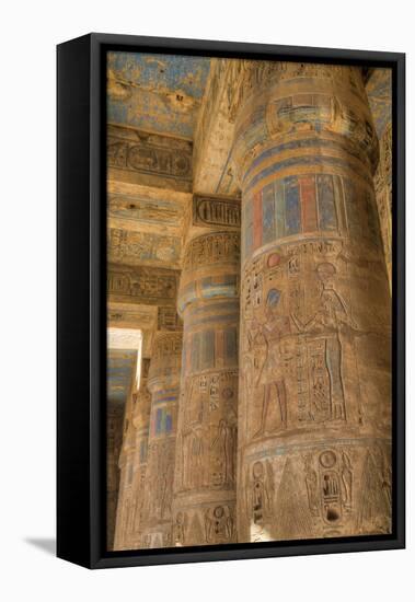 Columns in Second Court, Medinet Habu (Mortuary Temple of Ramses Iii), West Bank-Richard Maschmeyer-Framed Stretched Canvas