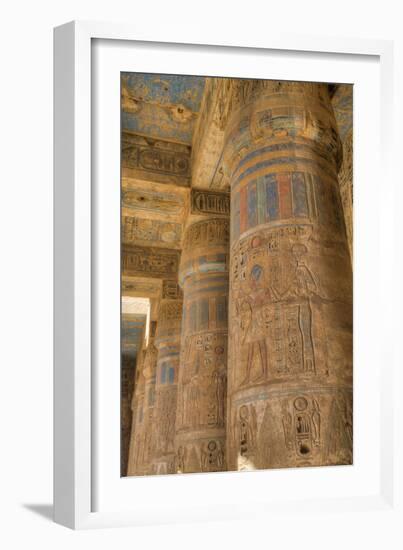 Columns in Second Court, Medinet Habu (Mortuary Temple of Ramses Iii), West Bank-Richard Maschmeyer-Framed Photographic Print