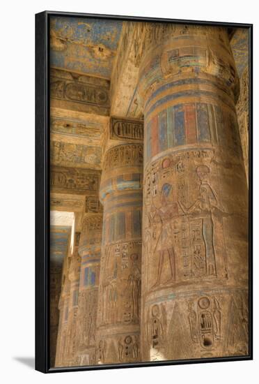 Columns in Second Court, Medinet Habu (Mortuary Temple of Ramses Iii), West Bank-Richard Maschmeyer-Framed Photographic Print