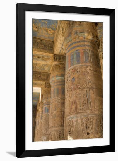 Columns in Second Court, Medinet Habu (Mortuary Temple of Ramses Iii), West Bank-Richard Maschmeyer-Framed Photographic Print