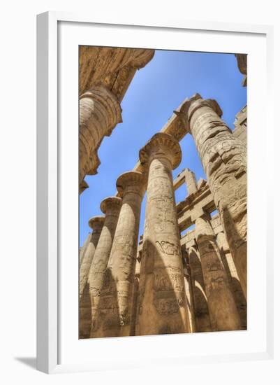 Columns in the Great Hypostyle Hall, Karnak Temple, Luxor, Thebes, Egypt, North Africa, Africa-Richard Maschmeyer-Framed Photographic Print