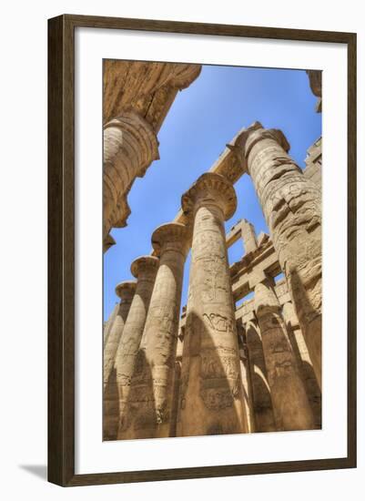 Columns in the Great Hypostyle Hall, Karnak Temple, Luxor, Thebes, Egypt, North Africa, Africa-Richard Maschmeyer-Framed Photographic Print