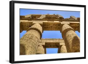 Columns in the Great Hypostyle Hall, Karnak Temple, Luxor, Thebes, Egypt, North Africa, Africa-Richard Maschmeyer-Framed Photographic Print