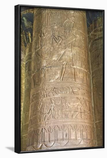 Columns in the Hypostyle Hall, Temple of Horus, Edfu, Egypt, North Africa, Africa-Richard Maschmeyer-Framed Photographic Print