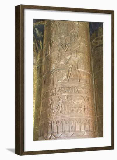 Columns in the Hypostyle Hall, Temple of Horus, Edfu, Egypt, North Africa, Africa-Richard Maschmeyer-Framed Photographic Print