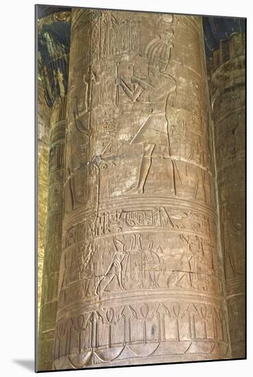 Columns in the Hypostyle Hall, Temple of Horus, Edfu, Egypt, North Africa, Africa-Richard Maschmeyer-Mounted Photographic Print