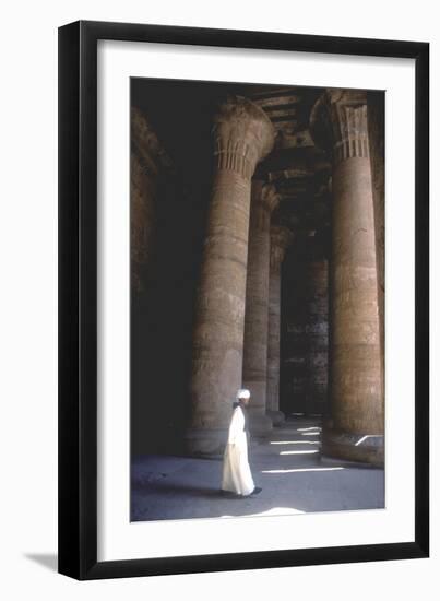 Columns in the Hypostyle Hall, Temple of Horus, Edfu, Egypt, Ptolemaic Period, c251 BC-246 BC-Unknown-Framed Giclee Print