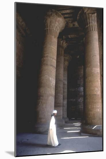 Columns in the Hypostyle Hall, Temple of Horus, Edfu, Egypt, Ptolemaic Period, c251 BC-246 BC-Unknown-Mounted Giclee Print