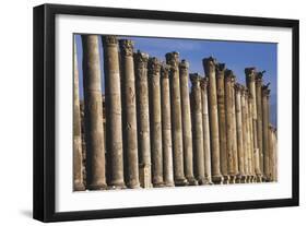 Columns of Cardo Maximus St. Jerash, Jordan-Claudia Adams-Framed Photographic Print