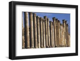 Columns of Cardo Maximus St. Jerash, Jordan-Claudia Adams-Framed Photographic Print