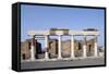 Columns of Forum, Pompeii-null-Framed Stretched Canvas