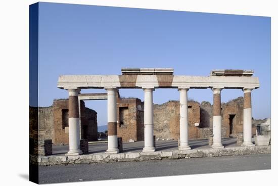 Columns of Forum, Pompeii-null-Stretched Canvas