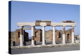 Columns of Forum, Pompeii-null-Stretched Canvas