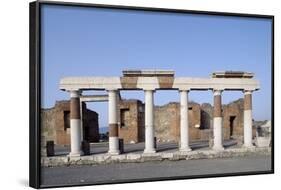 Columns of Forum, Pompeii-null-Framed Photographic Print